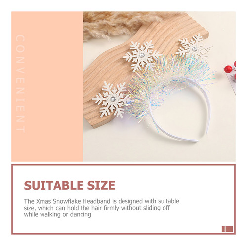 Diadema Fina Con Forma De Copos De Nieve Con Forma De Copo D