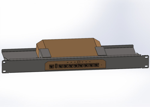 Imagem 3 de 7 de Case Rackmonting Para 1 Ubiquiti Tough Switch Poe Pro 19