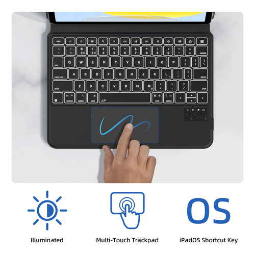 Magic Keyboard Smart Teclado Para iPad Air 4/5/6,11 Wireless