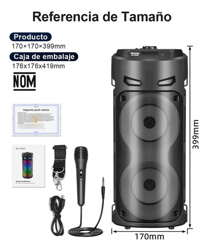 Recargable Subwoofer De Audio Portátil Inalámbrico Bocinas