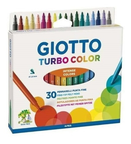 Marcadores Giotto Turbo Color En Estuche X 30 