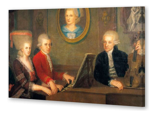 Cuadro 60x90cm Mozart Con Su Familia Pintura