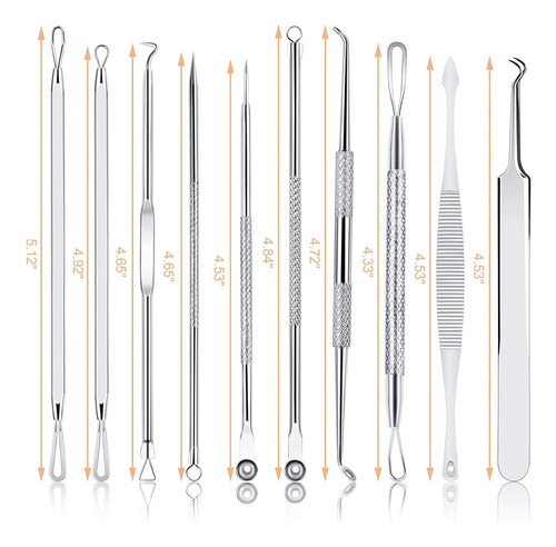 Menoly Kit De Herramientas Para Quitar Espinillas, 10 Piezas