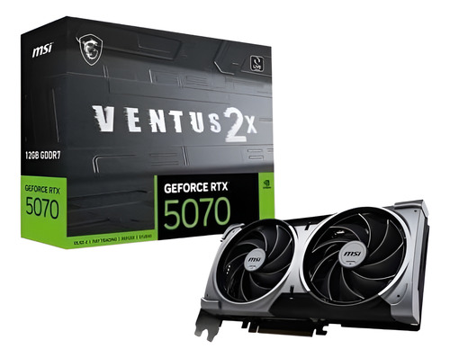Tarjeta De Video Msi Rtx 5070 Ventus 2x Oc 12gb Gddr7
