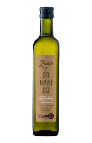 Aceite De Oliva Zuelo Organico Extra Virgen X 500cc Zuccardi