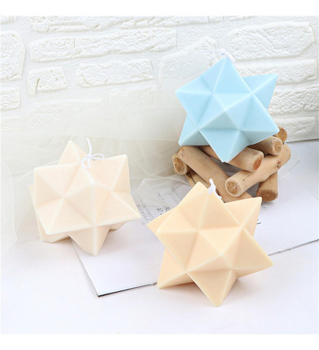 B Molde De Vela De Estrella Molde De Silicona De Fundición