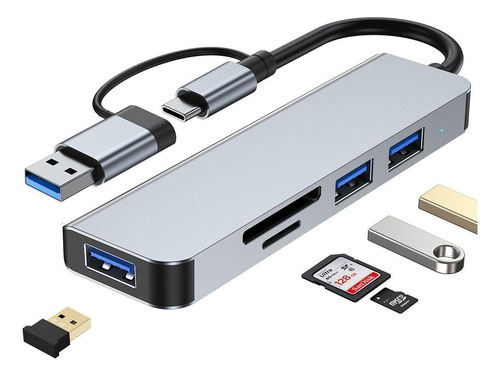 Adaptador Usb C Hub Tipo C Multipuerto 5 En 1