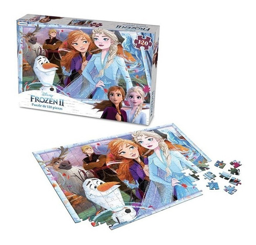 Rompecabezas Puzzle Frozen 2 Disney 120 Piezas Tapimovil
