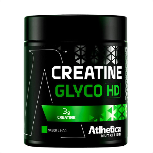 Creatine Glyco Hd Monohidratada 300g Atlhetica Nutrition Sabor Limão