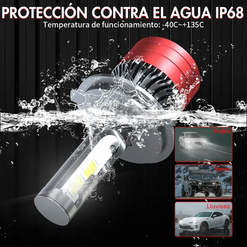 C0d Qcg Carcasa De Faro Cuadrada De 7 Pulgadas,9003/h4 Led
