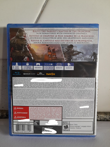 Assassin's Rogue Ps4 - Formato Físico Sellado - Mastermarket