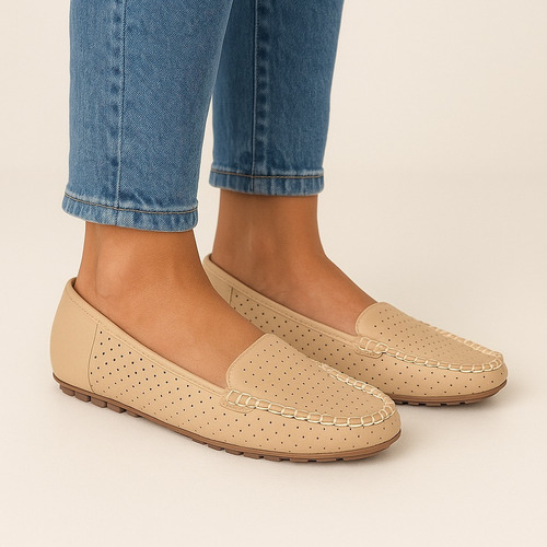 Zapato Mocasin Vizzano Clasico Mujer Super Confort.