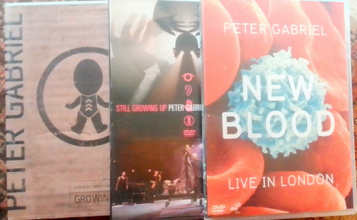 Lote De 3 Dvds De Peter Gabriel, Nm En Estado De Colección.