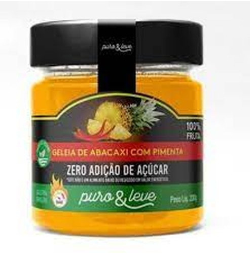 Geleia Abacaxi Com Pimenta Puro & Leve - Sem Açucar 230g