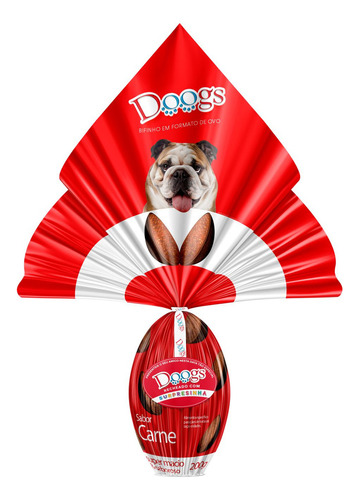 Doogs ovo de páscoa para cães sabor carne 200gr