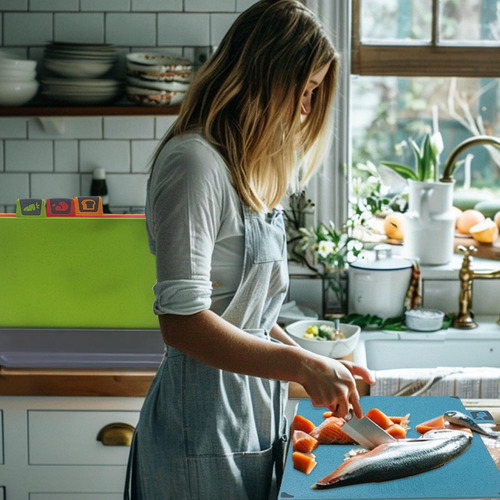 Tablas De Picar Cocina, Juego Tablas Para Picar Cocina 4en1