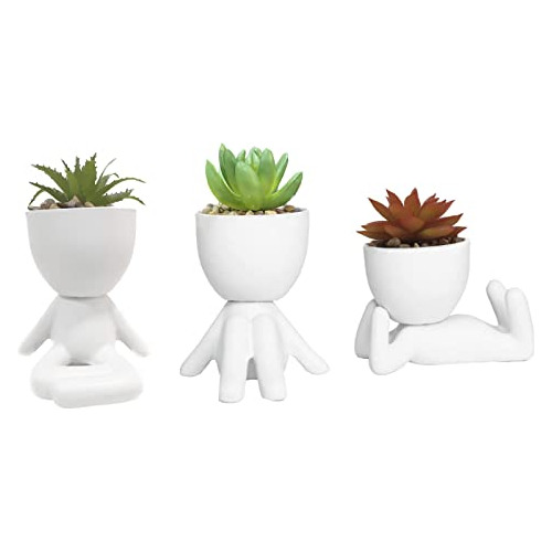 3 Pcs Lindas Plantas Falsas Macetas Macetas Modernas Fo...