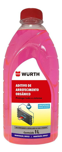 Fluido Radiador Liquido W-max Wurth - 1 Litro