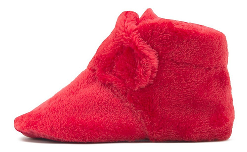 Pantufla Infantil Plaza Sésamo Elmo Rojo Velcro 12-17