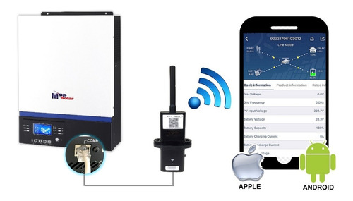 Imagen 3 de 3 de Dongle Wifi Para Monitoreo Inversores Con Rs232 Watchpower
