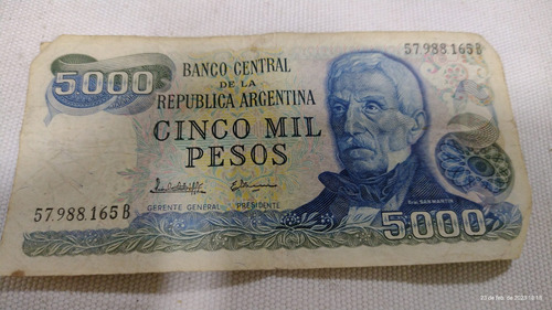 Billete De 5.000 Pesos