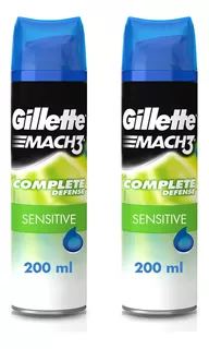 Gillette Mach3 Sensitive, Gel Para Afeitar Piel Sensible De
