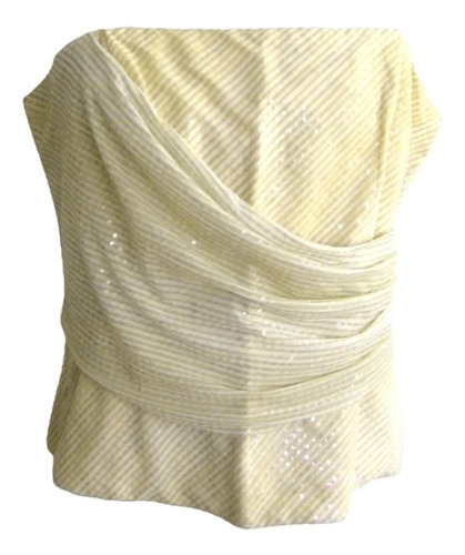 Corset, Fiesta, Gasa Beige/crema/brillo, Pelicana, Talla L