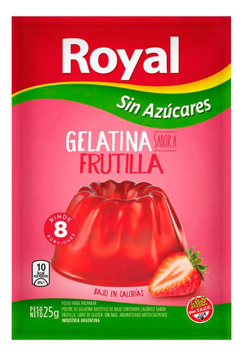 Gelatina Manlig Frut 25 Gr Royal Gelatinas