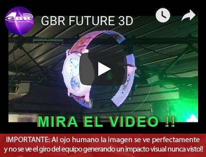 Proyector Holografico 3d Future Gbr Logo Animacion 360° Led