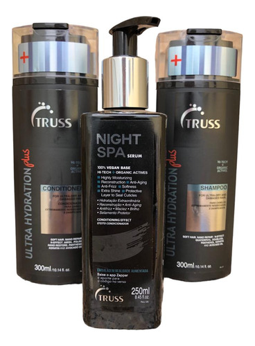 Truss Ultra Hydration Plus Shamp Cond 300ml +night Spa 250ml