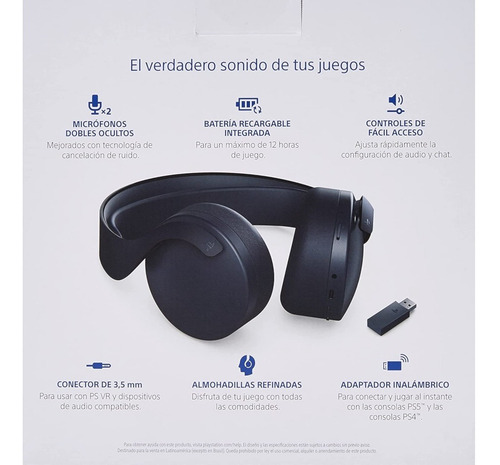 Imagen 5 de 5 de Audífonos Inalámbricos Pulse 3d Midnight Black - Ps5