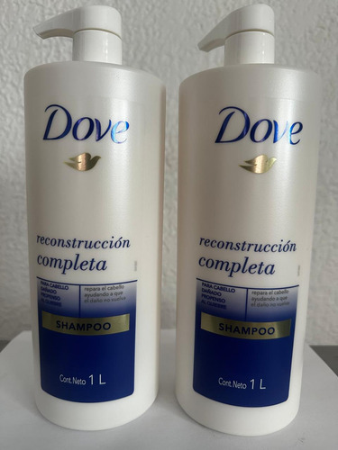 Shampoo Dove Reconstrucción Completa 1 Litro (2 Pack)