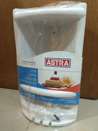 Esquinero Plástico Astra 2 Estantes Blanco