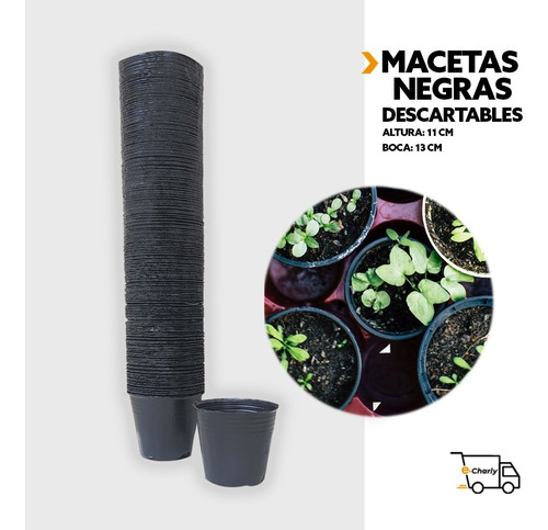 Macetas Descartables De 13cm X 11cm Pack 330 Unidades Oferta