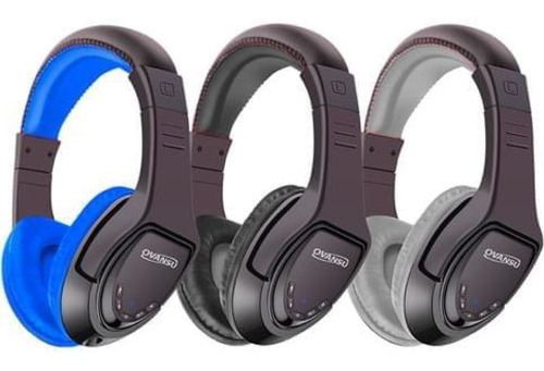 Auriculares Inalambricos Ovansu Osaub36 Gris Bt Radio Fm Sd