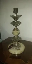 Comprar Lote 2 Veladores Antiguos Marmbol Y Bronce No Funcionan