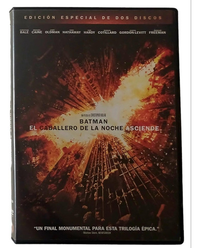 Batman, El Caballero De La Noche Asciende - Dvd Original