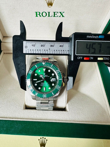 Reloj Pulsera Rolex Submariner Fondo Verde Plata Verde (Usado)