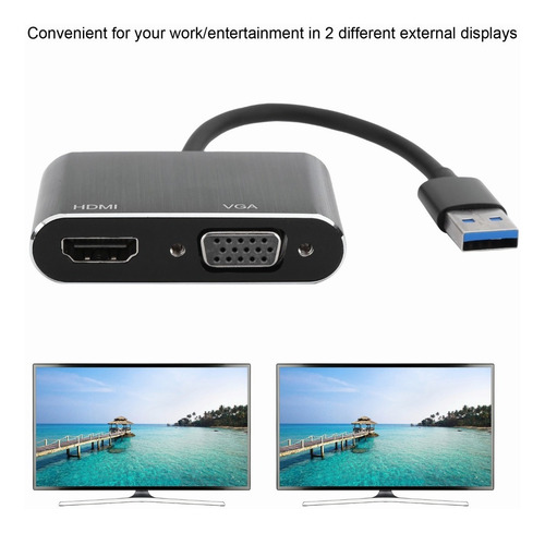 Adaptador De Pantalla Usb 3.0 A Vga/hdmi