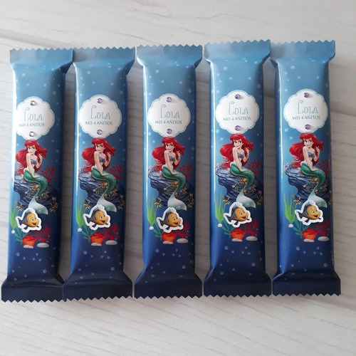 Golosinas Personalizadas - La Sirenita Azul - Candy Bar