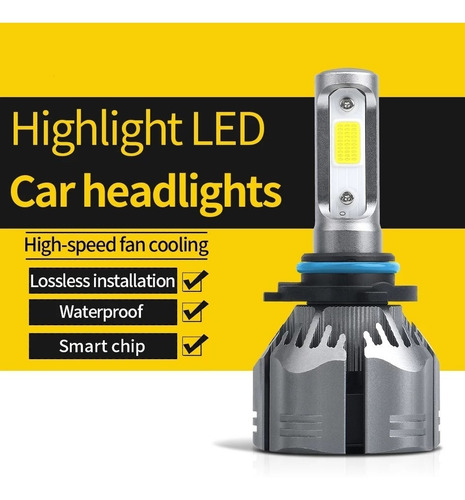 Imagen 4 de 10 de Kit Turbo Led H1 H3 H4 H7 H11 H13 9005 9006 880 12000lm/ R11