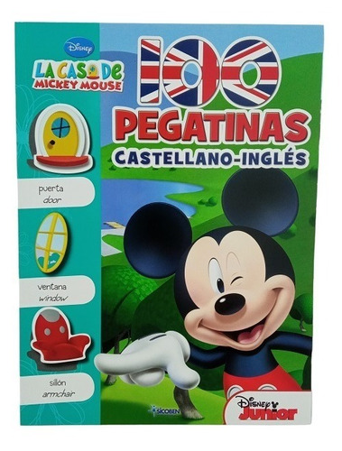 Libro 100 Pegatina De Minnie Y Mickey Español-ingles Sicoben