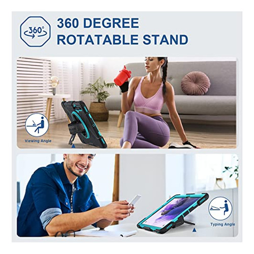 Funda Para Galaxy Tab S7 Fe 12.4 PuLG 2021 Menta Verde 12.4