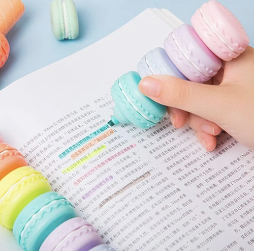 Bolígrafo Macaron Text Mark, papelería creativa, 6 colores