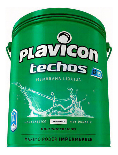 Plavicon Techos Xp Membrana Líquida Impermeable X 20 Kg Rex Color Rojo