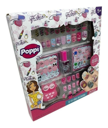Imagen 2 de 6 de Juguete De Maquillaje Para Nenas Set Con Uñas Limas Infantil