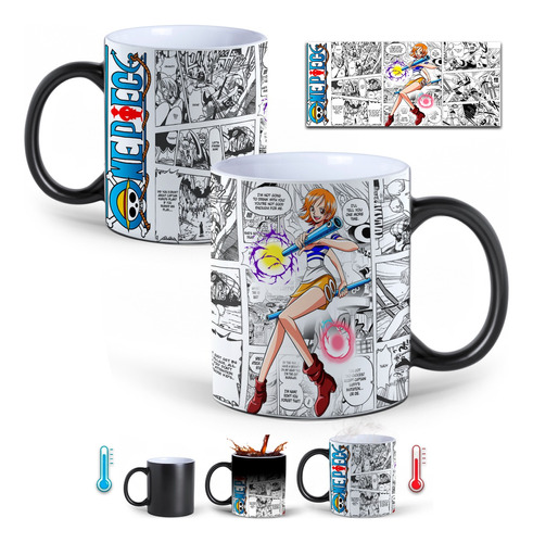 Taza Mágica One Piece Nami Para Café, Té