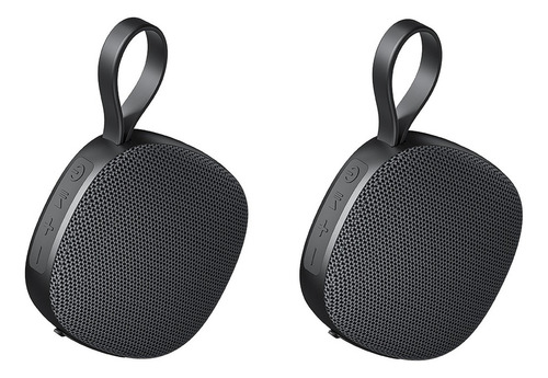 2 Pack Bocina Portatil Bluetooth 5.3 Ipx5 5-7 Horas Mo2 Color Negro