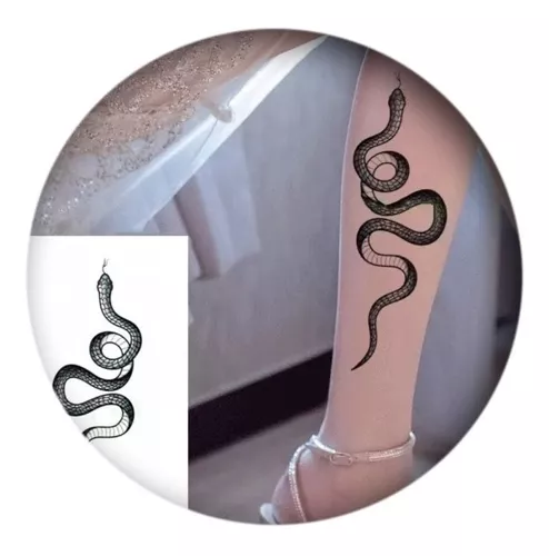 Tatuagem Temporária Cobra Serpente A Prova D'água C9955