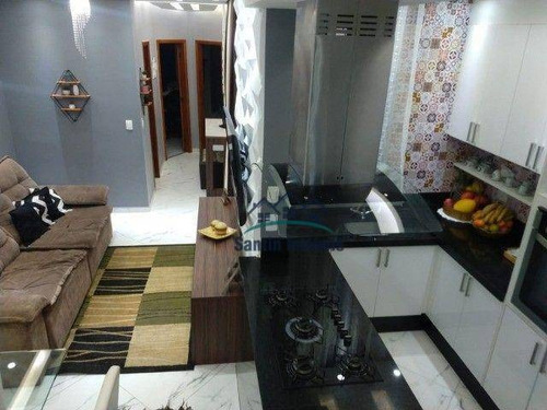 Imagem 11 de 20 de Cobertura Sem Condomínio De 112 M² Com 02 Quartos Planejados (sendo 01 Suíte) À Venda, Por R$ 550.000 - Silveira - Santo André/sp - Co0747